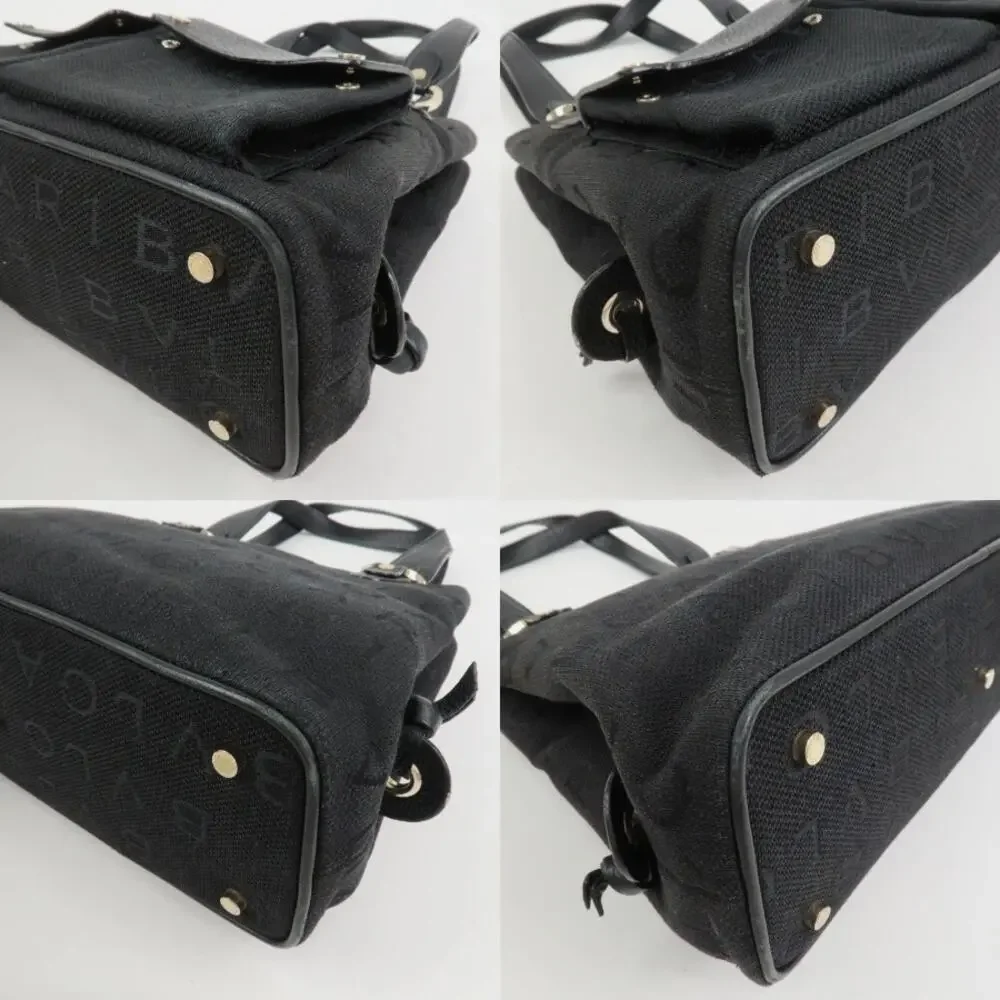 💎✨Beautiful✨💎Authentic BVLGARI Logo Mania Canvas Leather 2Way Bag Shoulder Bag